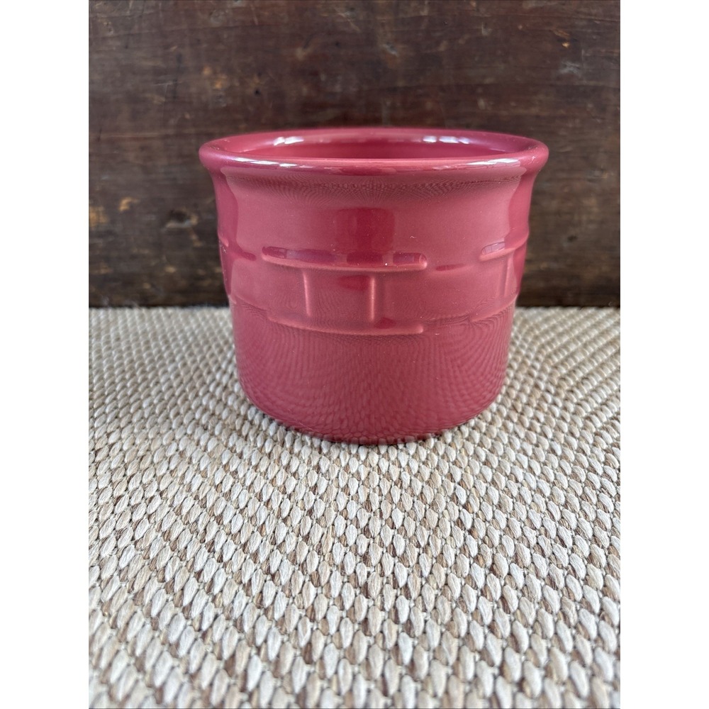 Longaberger Woven Traditions Pottery 1 Pint SALT CROCK